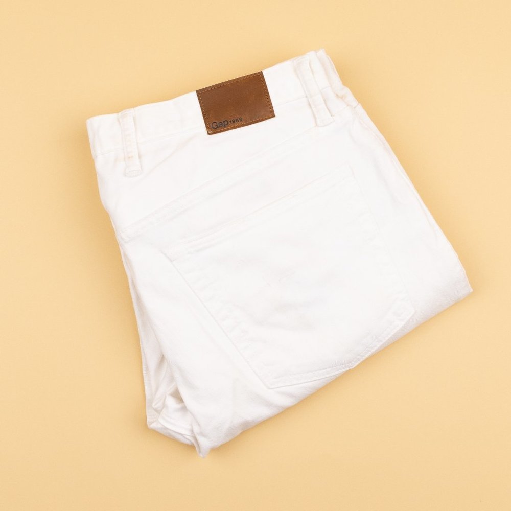 White GAP Jeans 36x34 Authentic Skinny
